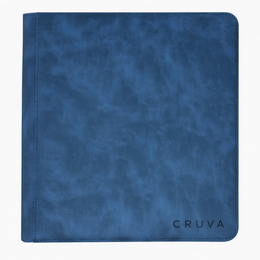 Cruva 9-Pocket Toploader Zip Binder - Blauw