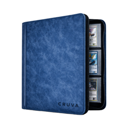 Cruva 9-Pocket Toploader Zip Binder - Blauw