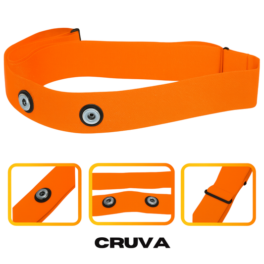 Cruva Borstband voor Hartslagmeter Oranje
