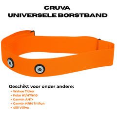 Cruva Borstband voor Hartslagmeter Oranje