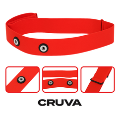 Cruva Borstband voor Hartslagmeter Rood