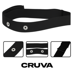 Cruva Borstband voor Hartslagmeter Zwart