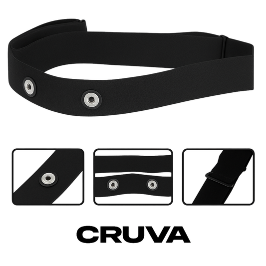 Cruva Borstband voor Hartslagmeter Zwart