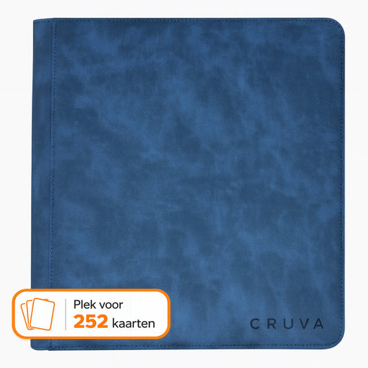 Cruva 9-Pocket Toploader Zip Binder - Blauw