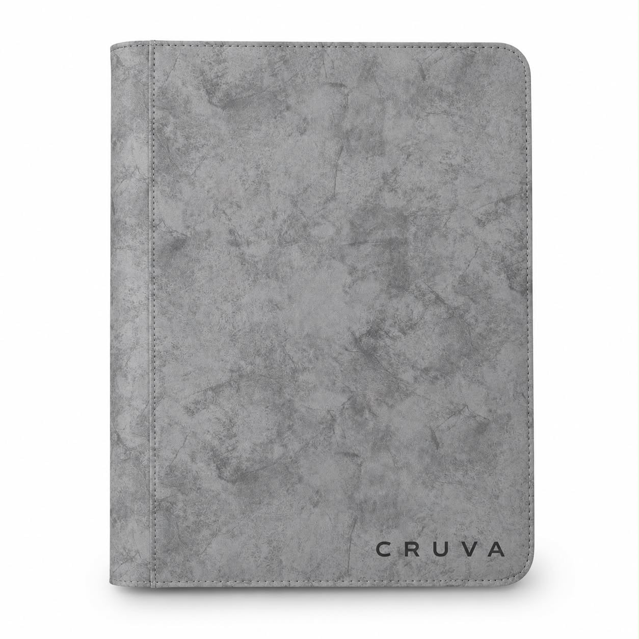 Cruva 9-Pocket Toploader Zip Binder - Grijs