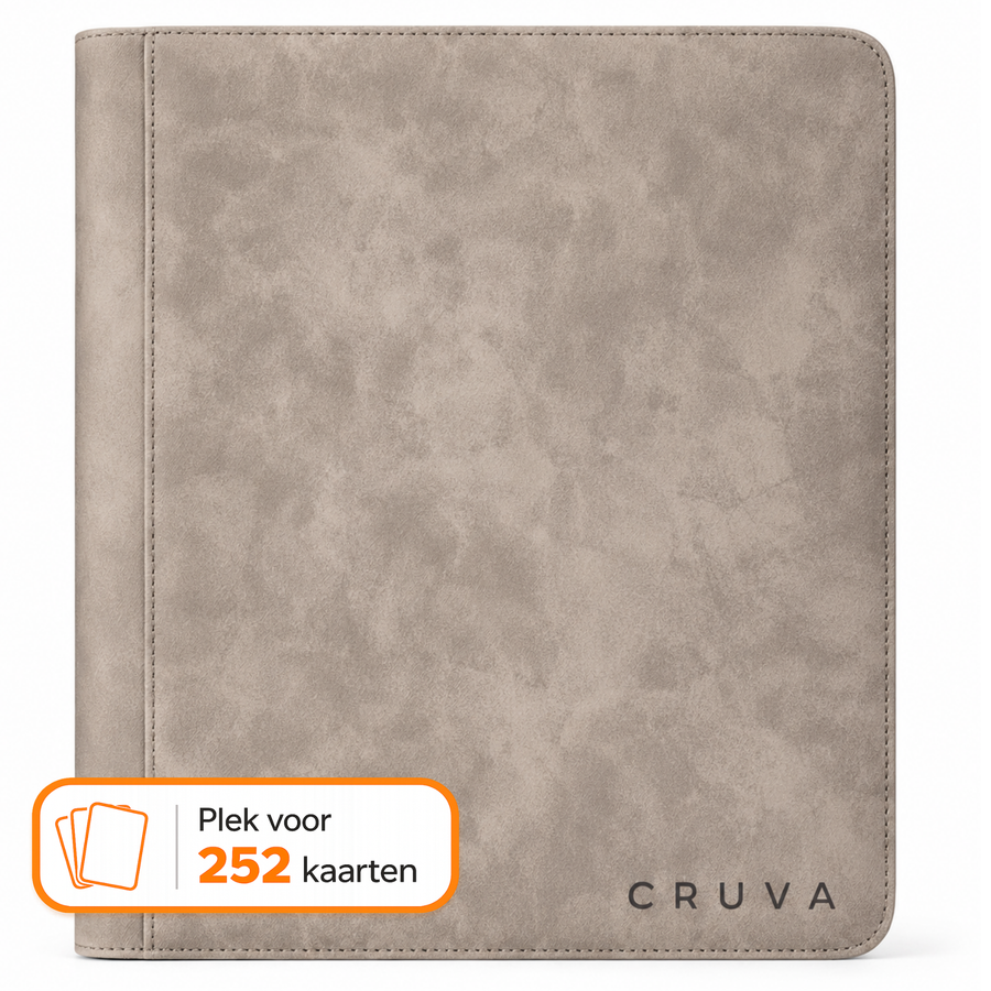Cruva 9-Pocket Toploader Binder grijs voor 252 kaarten