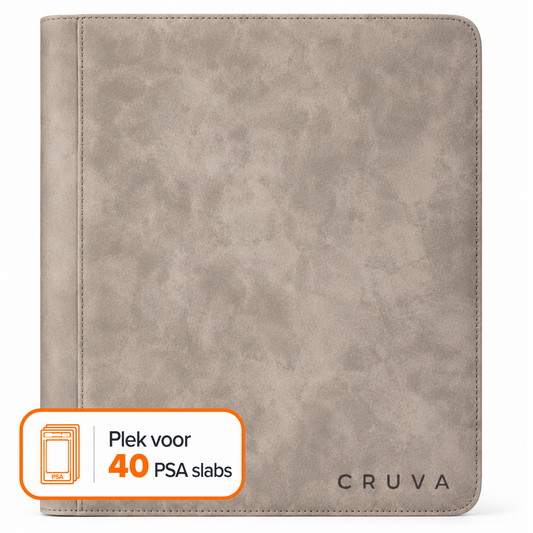 Cruva 4-Pocket Slab Binder - Grijs - 40 Slabs