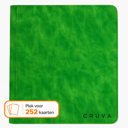 Cruva 9-Pocket Toploader Zip Binder - Groen