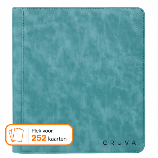 Cruva 9-Pocket Toploader Zip Binder - Lichtblauw