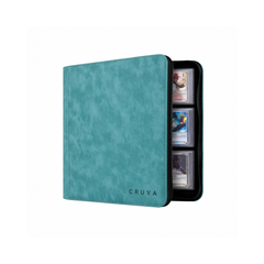 Cruva 9-Pocket Toploader Zip Binder – Lichtblauw