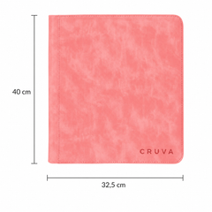 Cruva 9-Pocket Toploader Zip Binder - Roze