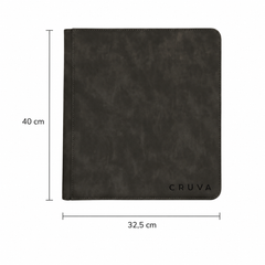 Cruva 9-Pocket Toploader Zip Binder - Zwart