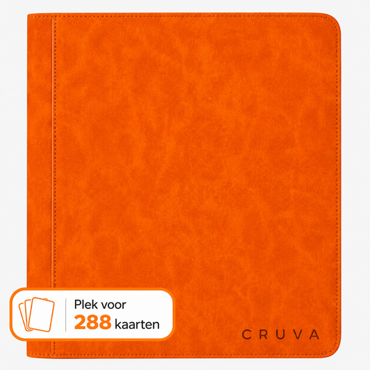 Cruva 9-Pocket Toploader Zip Binder - Oranje