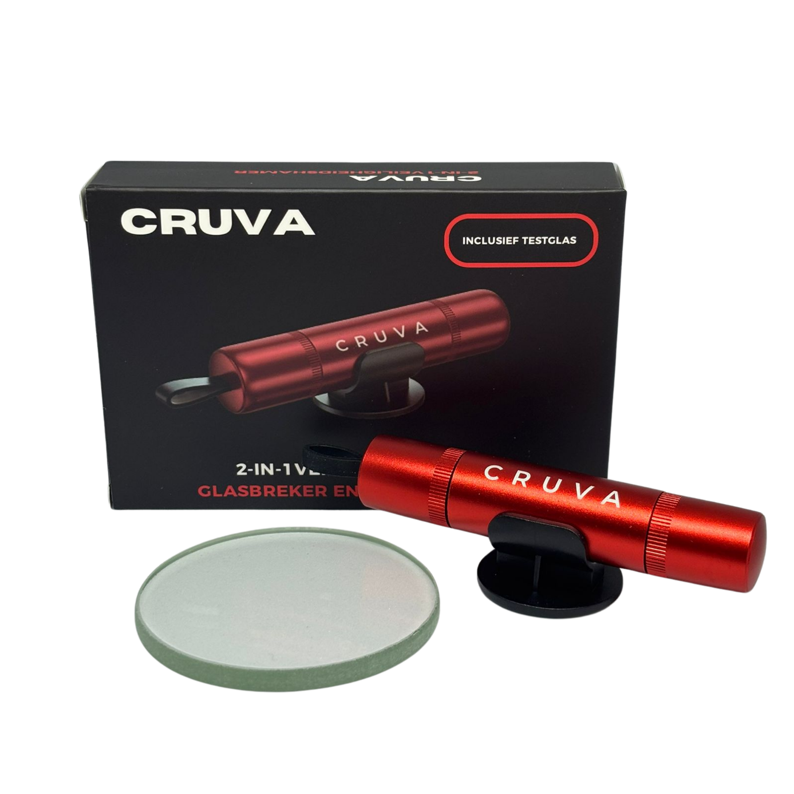 Cruva 2-in-1 Veiligheidshamer Tool Rood