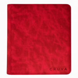 Cruva 4-Pocket Toploader Zip Binder – Rood