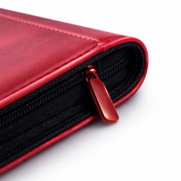 Cruva 4-Pocket Toploader Zip Binder – Rood