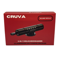 Cruva  2-in-1 Veiligheidshamer Tool Zwart