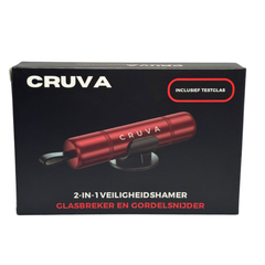 Cruva 2-in-1 Veiligheidshamer Tool Rood