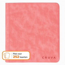 Cruva 9-Pocket Toploader Zip Binder - Roze