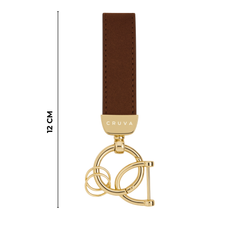 Cruva Sleutelhanger Bruin Goud