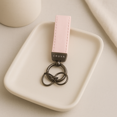Cruva Sleutelhanger Roze Gunmetal