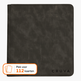 Cruva 4-Pocket Toploader Zip Binder - Zwart