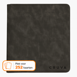 Cruva 9-Pocket Toploader Zip Binder - Zwart