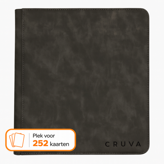 Cruva 9-Pocket Toploader Zip Binder - Zwart