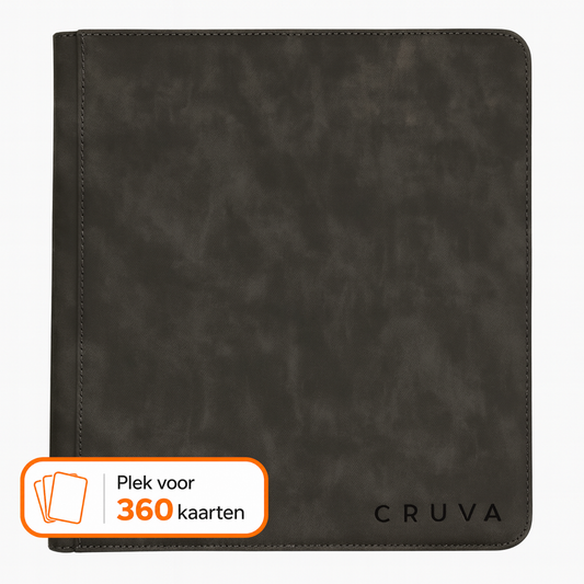 Cruva 9-Pocket Card Zip Binder - Zwart