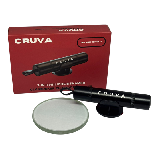 Cruva  2-in-1 Veiligheidshamer Tool Zwart