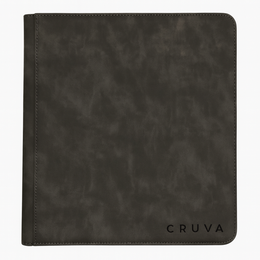 Cruva 4-Pocket Toploader Zip Binder - Zwart