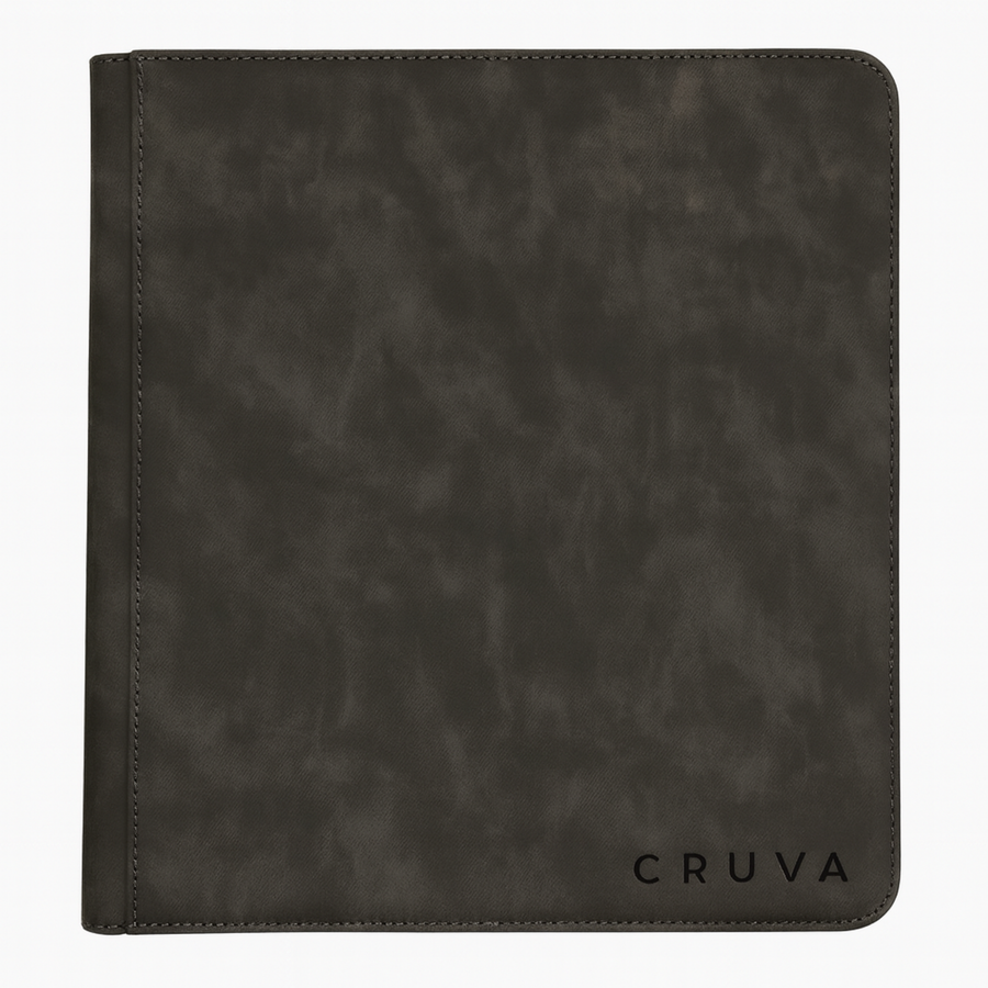 Cruva 9-Pocket Toploader Zip Binder - Zwart