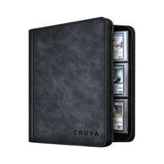 Cruva 9-Pocket Toploader Zip Binder - Zwart